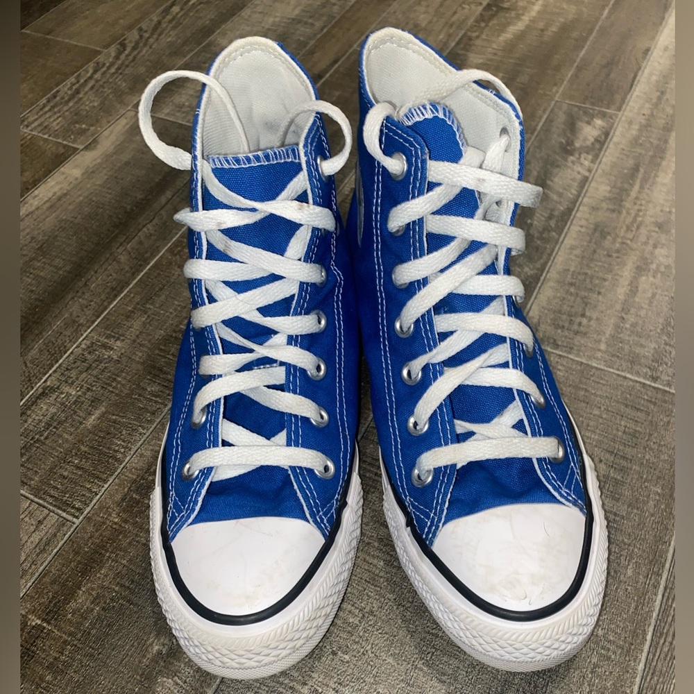 Blue Hightop Converse